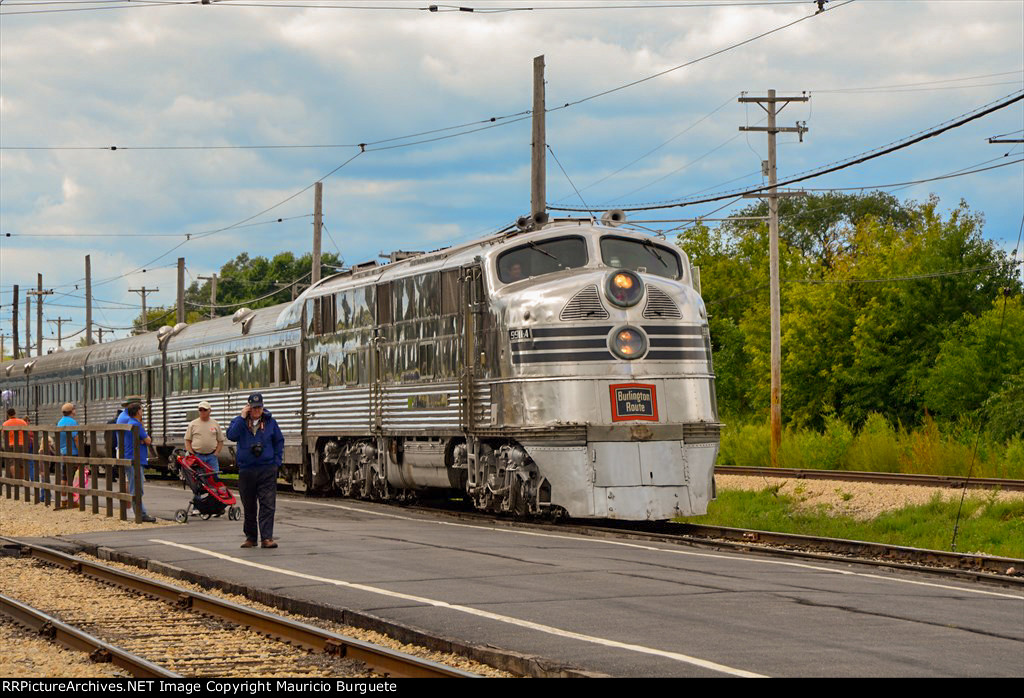 CBQ E5A Locomotive Nebraska Zephyr